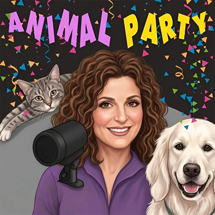 Why do dogs lick, eat grass, eat poop, howl, hump, smell, bark, shake, scratch & bite? Find out on Animal Party dog podcast on Pet Life Radio